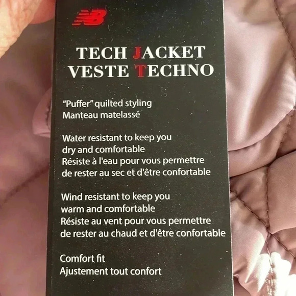 New Balance Women's dusty Rose short quilted puffer coat sz 3 X - Picture 6 of 6